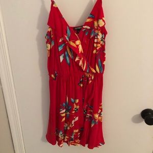 express red cami wrap sundress
